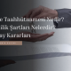 Tahliye Taahhütnamesi Geçerlilik Şartları